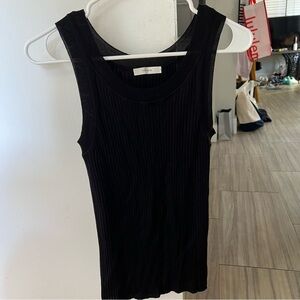 The Row size small black tank top silk